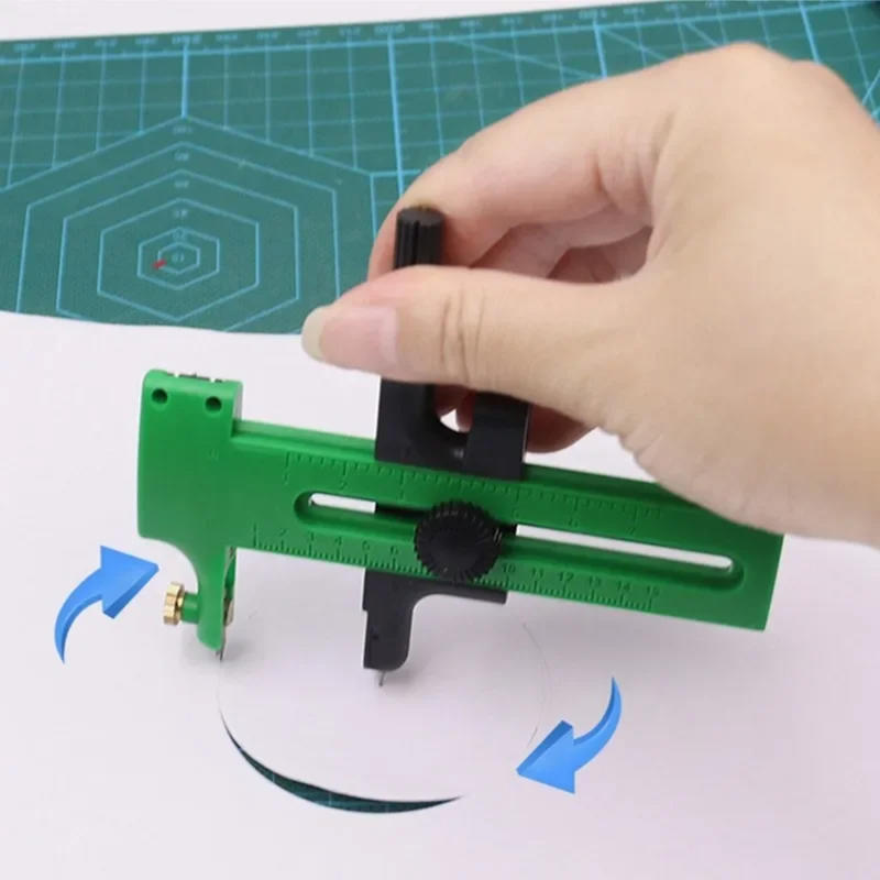 Art Craft In Paper - เครื่องตัดวงกลมแบบปรับได้ พกพาสะดวก หลายขนาด มีดตัดกระดาษ สำหรับงาน DIY