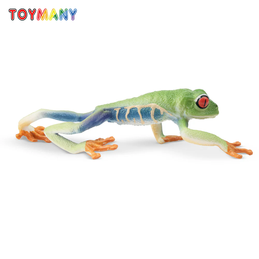 Art Craft Eyes - Toymany จําลอง Red-eyed ต้นไม้กบสัตว์เลื้อยคลาน Realm สัตว์ของเล่นมินิตัวเลขตุ๊กตา