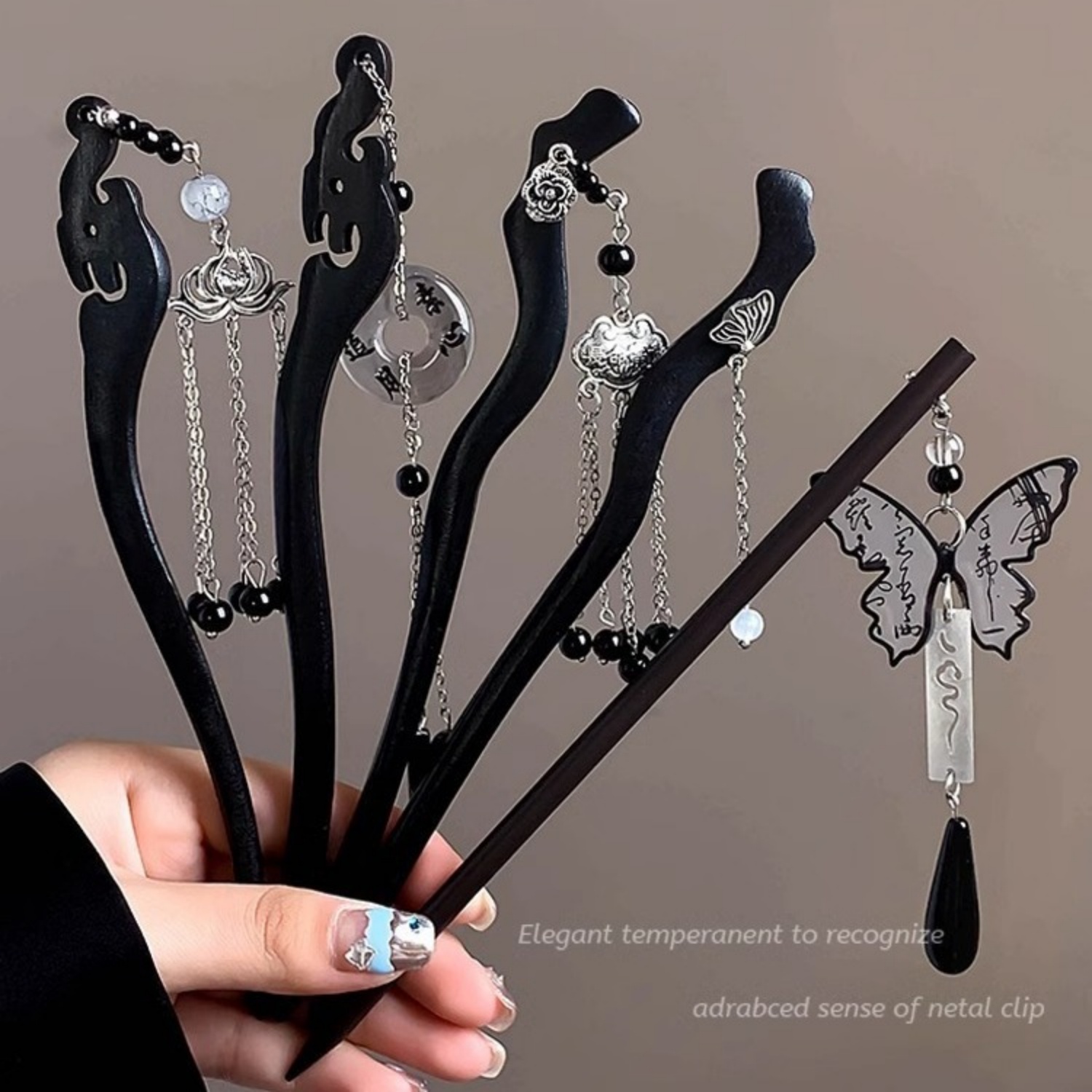 หรูหราไม้พู่ Hairpin สําหรับผู - Art Craft Shop บทวิจารณ์และราคา