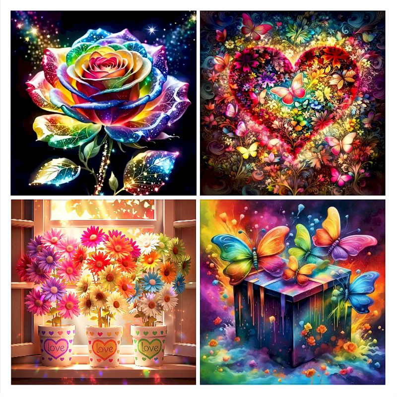 SDOYUNO DIY 5D ภาพวาดเพชรแบบเต - Art Craft Ideas With Paper บทวิจารณ์และราคา