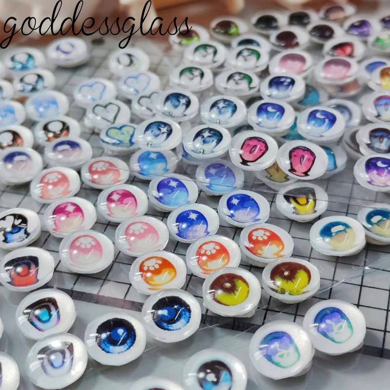 ดวงตาตุ๊กตาการ์ตูนแก้ว ลายหัวใ - Art Craft Eyes บทวิจารณ์และราคา