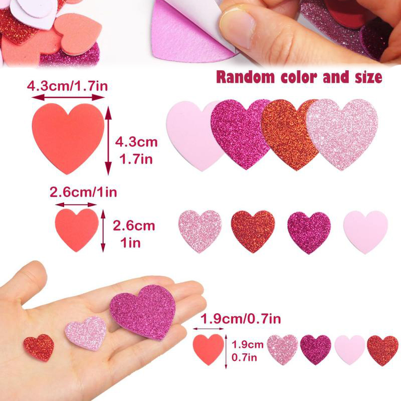 สติกเกอร์รูปหัวใจแบบมีกาวในตัว - Art Craft Love บทวิจารณ์และราคา