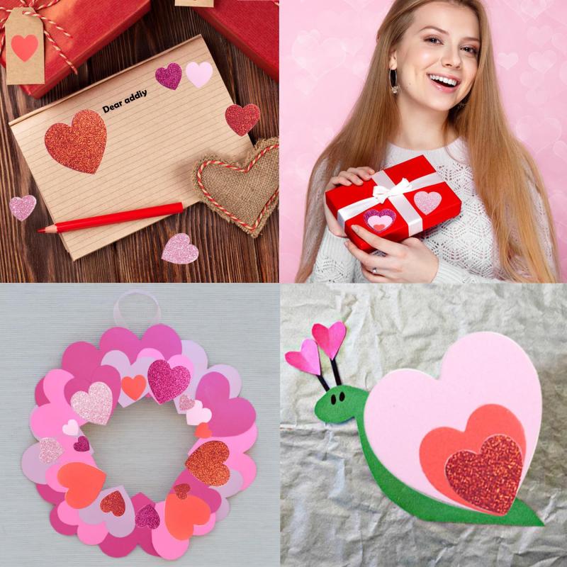 สติกเกอร์รูปหัวใจแบบมีกาวในตัว - Art Craft Love บทวิจารณ์และราคา