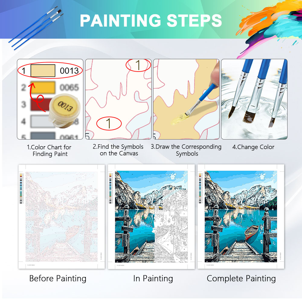 ชุดภาพวาดระบายสีตามตัวเลข HUAC - Art And Craft Numbers บทวิจารณ์และราคา