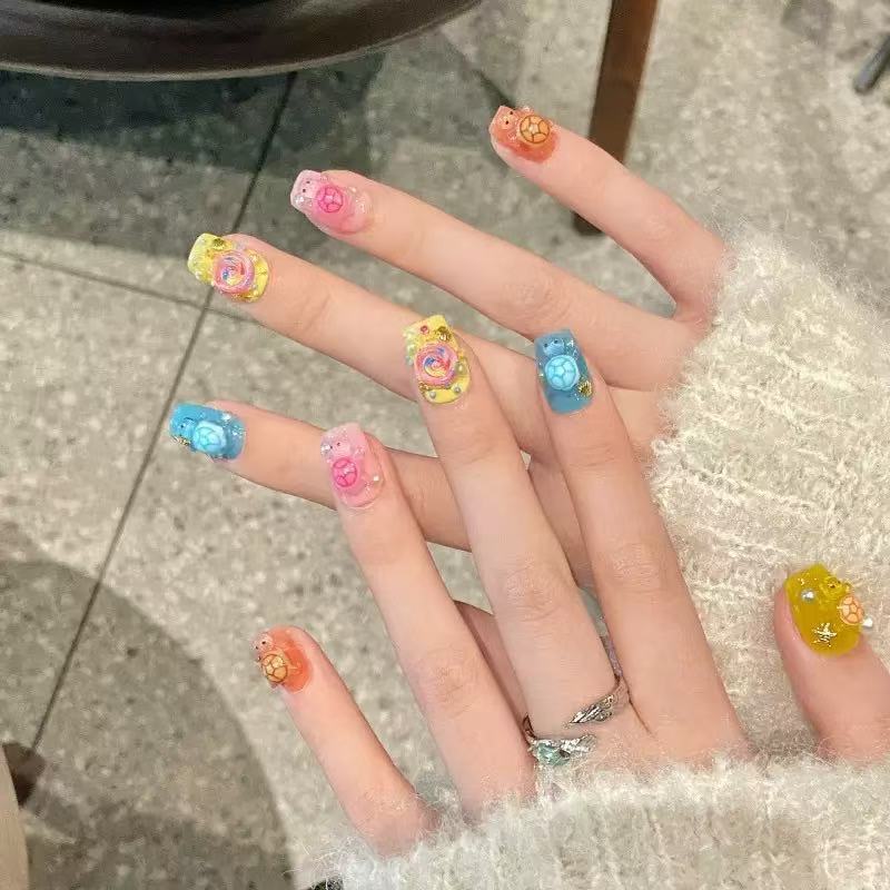 100 ชิ้นจี้เรซินรูปเต่าหลากสีแ - Art Craft Material บทวิจารณ์และราคา