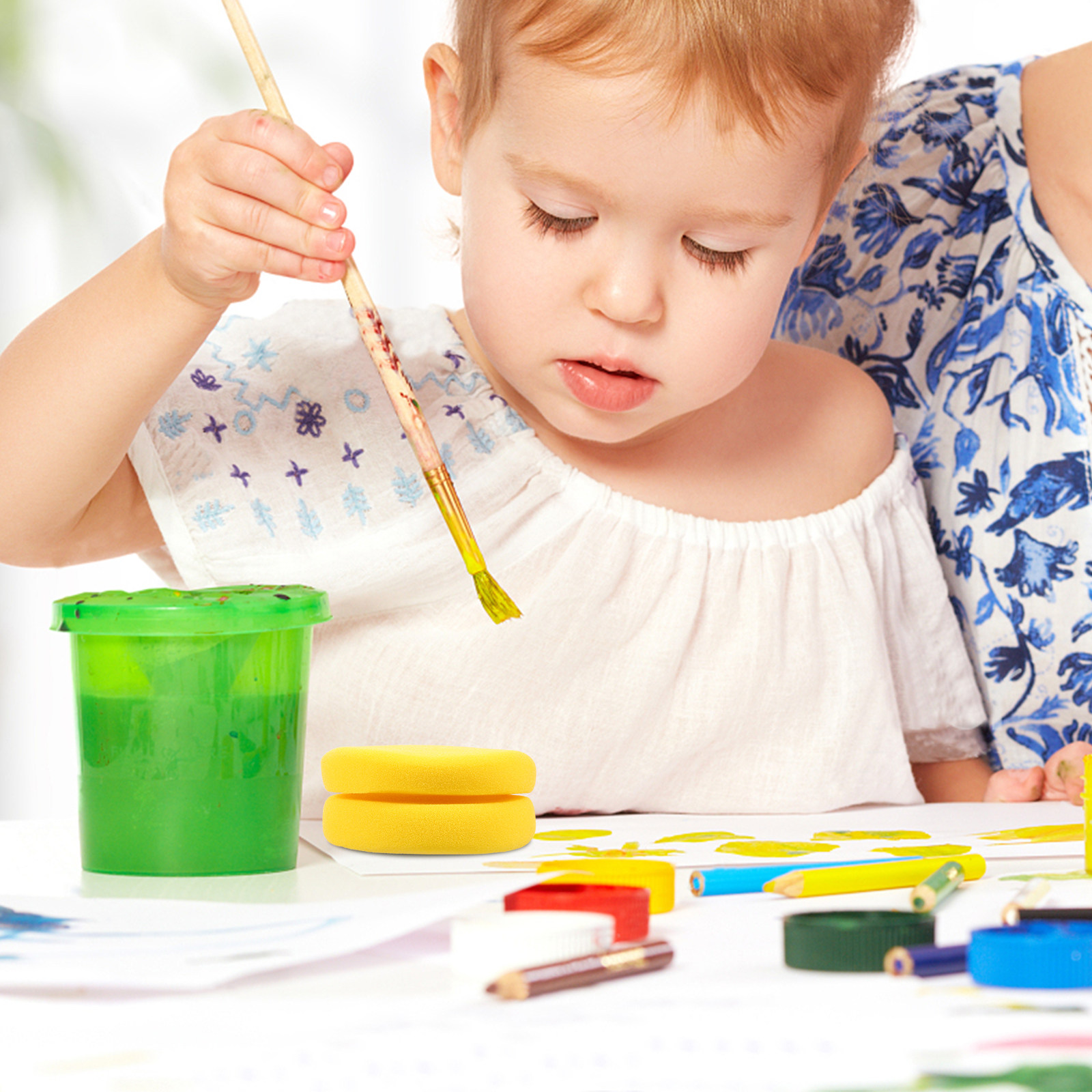 ชุดฟองน้ำวาดภาพสำหรับเด็ก 2 ชิ - Art Craft Classes บทวิจารณ์และราคา