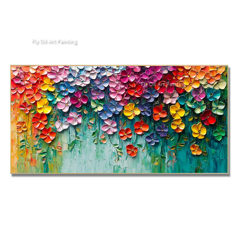 ภาพวาดสีน้ำมันดอกไม้ฤดูใบไม้ผล - Painting Knife Palette บทวิจารณ์และราคา