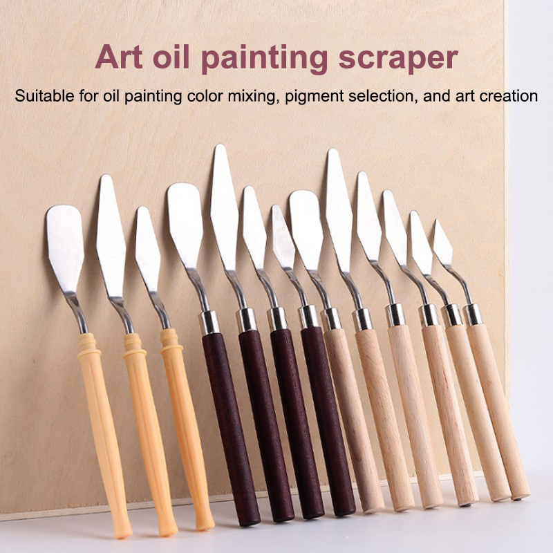 【แฮปปี้】7 ชิ้น/ชุด มีดวาดภาพสี - Painting Knife Palette บทวิจารณ์และราคา