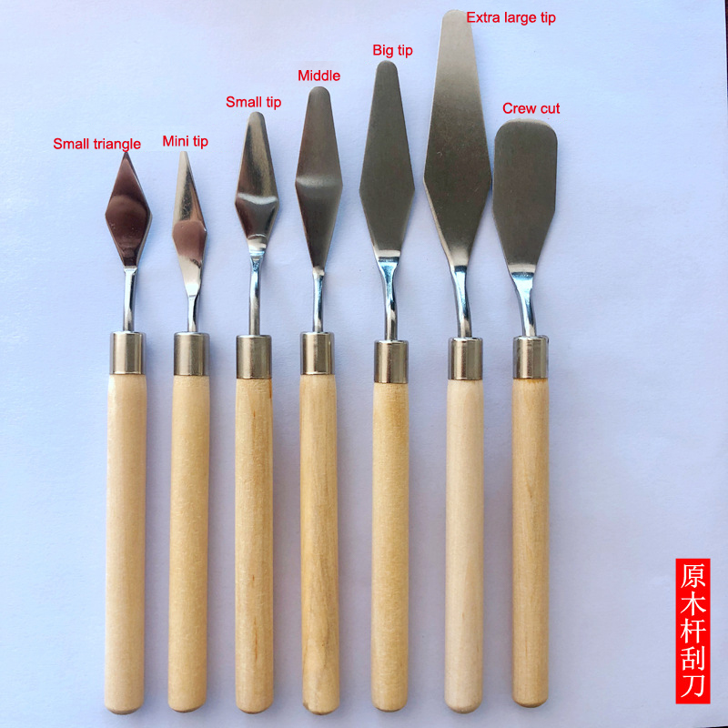 【แฮปปี้】7 ชิ้น/ชุด มีดวาดภาพสี - Painting Knife Palette บทวิจารณ์และราคา