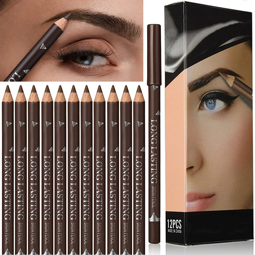 6/12 ชิ้นดินสอเขียนคิ้วกันน้ำม - Colored Pencil Professional บทวิจารณ์และราคา