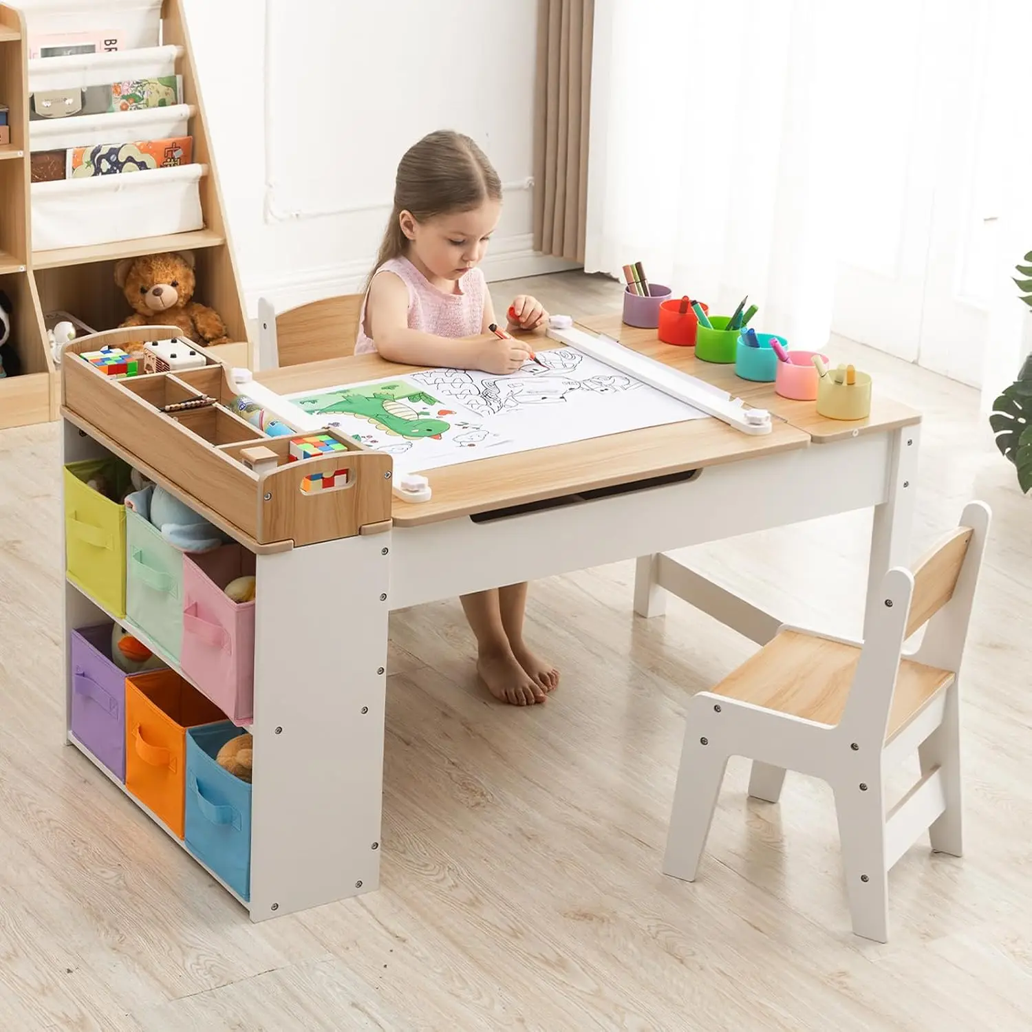 ชุดโต๊ะและเก้าอี้สำหรับเด็กพร้ - Art Craft Toddler บทวิจารณ์และราคา
