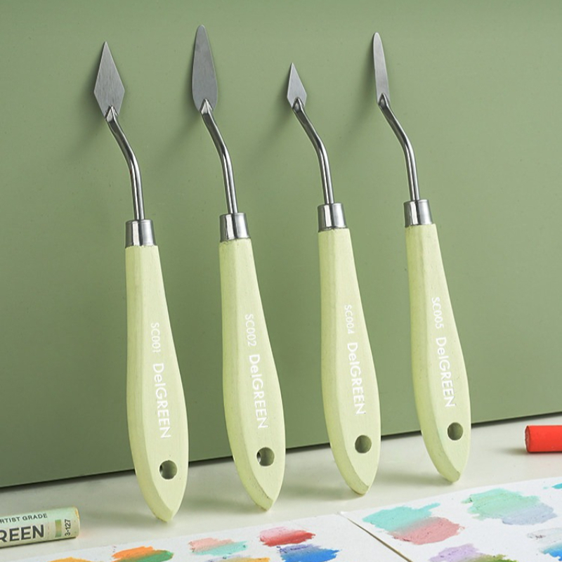 มีดผสมสีสแตนเลสสำหรับศิลปิน คว - Painting Knife Palette บทวิจารณ์และราคา