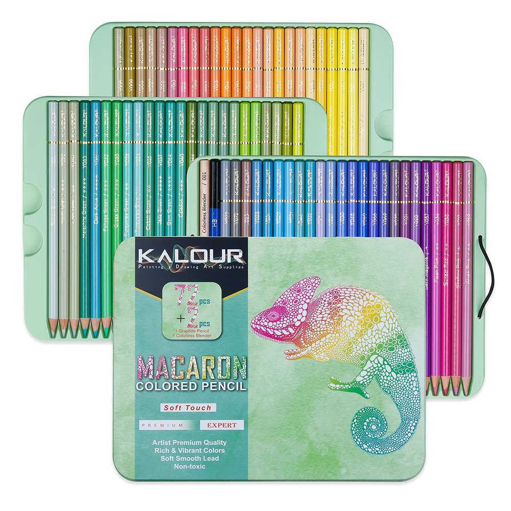 72 ชิ้น มาการองสีดินสอสีพาสเทล - Colored Pencil Professional บทวิจารณ์และราคา