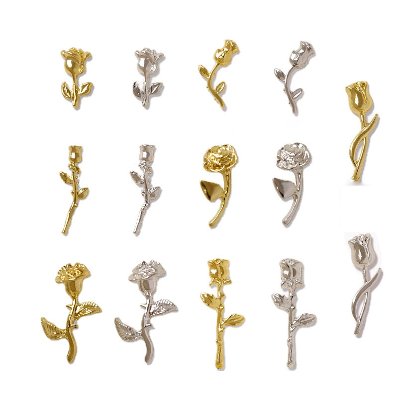 10 ชิ้น 3D Rose เครื่องประดับเ - Unique Art Craft บทวิจารณ์และราคา