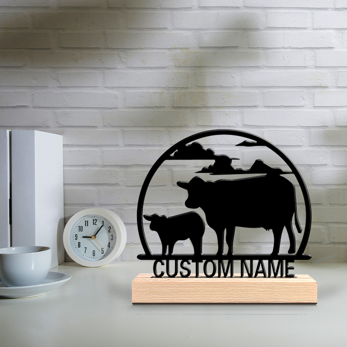 รูปปั้นโลหะรูปวัวแฟชั่น 1 ชิ้น - Art Craft Wood บทวิจารณ์และราคา