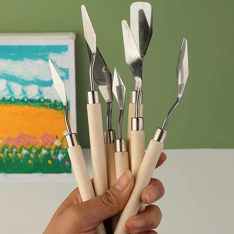 ชุดมีดปาดสีสแตนเลส 7 ชิ้น ชุดอ - Painting Knife Palette บทวิจารณ์และราคา