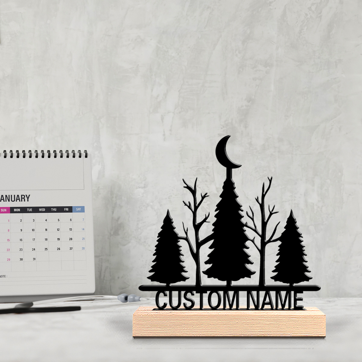 1 ชิ้น รูปปั้นโลหะต้นไม้พระจัน - Art Craft Wood บทวิจารณ์และราคา
