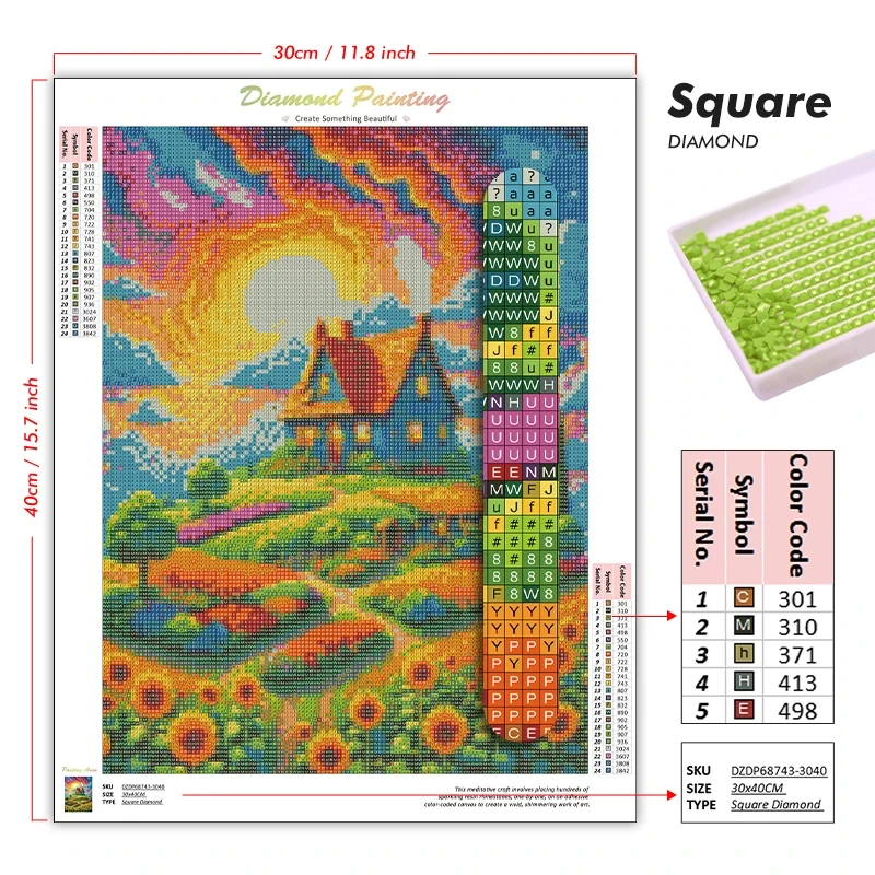 ชุดอุปกรณ์วาดภาพเพชร 5D DIY ลา - Wallpaper Art And Craft บทวิจารณ์และราคา